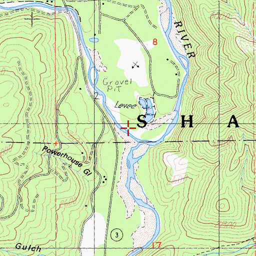 Topographic Map of Coffee Creek, CA