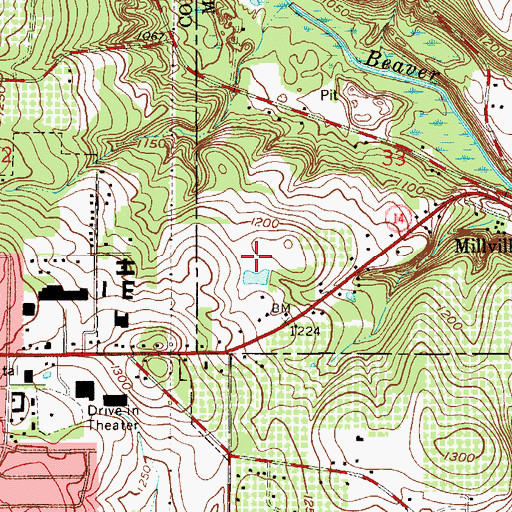 Topographic Map of Township of Perry (historical), OH