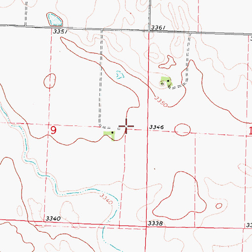 Topographic Map of Election District 2, NE