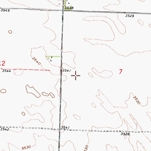 Topographic Map of Election District 3, NE