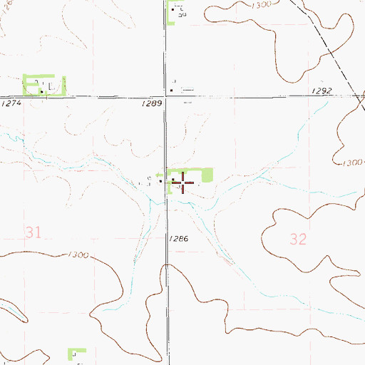 Topographic Map of Allen Hog Farms, MN