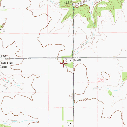 Topographic Map of Reinecke Farms, MN