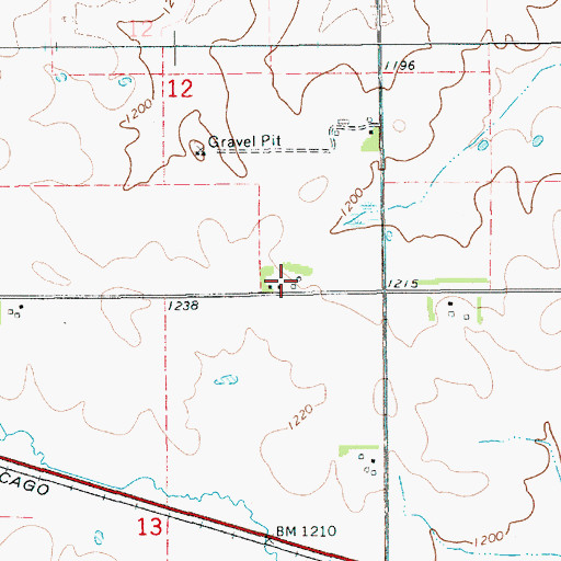 Topographic Map of Wendt Farms of Eyota, MN