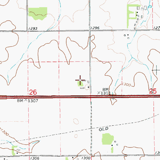 Topographic Map of Gar Lin Dairy Farm, MN