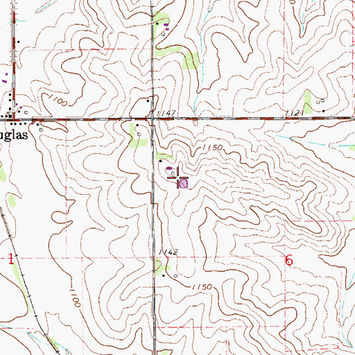 Topographic Map of Ja Knoll Dairy Farm, MN