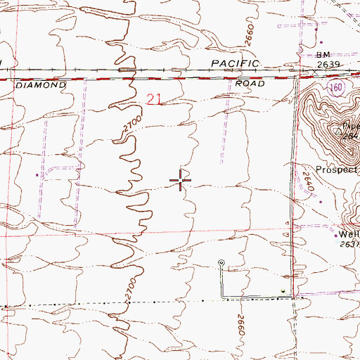 Topographic Map of Exploration Peak Park, NV