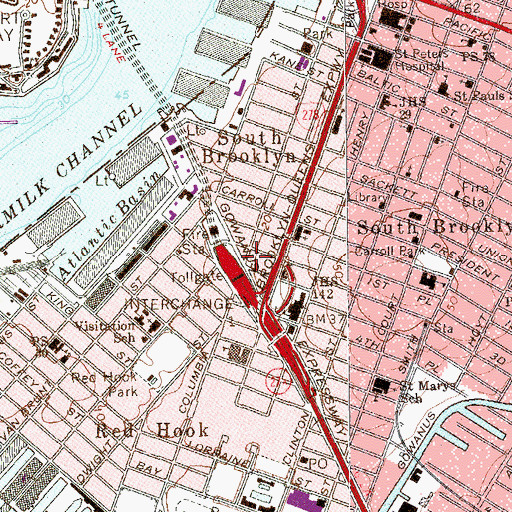 Topographic Map of Jalopy Theater and School of Music, NY
