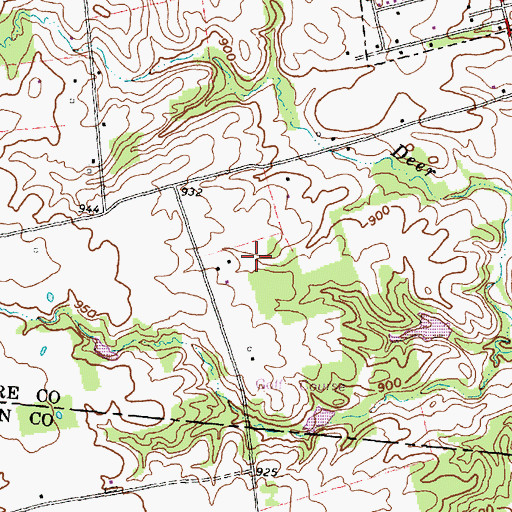 Topographic Map of Township of Washington, OH