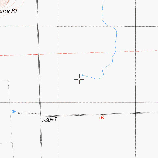 Topographic Map of Cold Spring Creek, CA