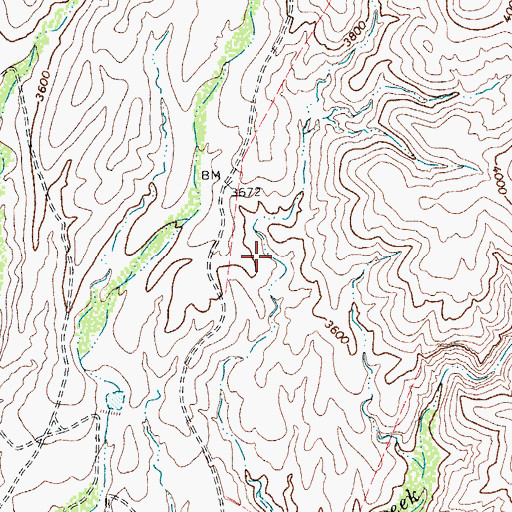 Topographic Map of San Carlos Division, AZ