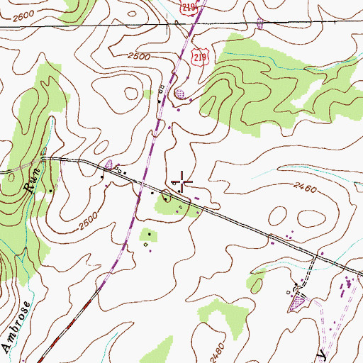 Topographic Map of Triple Silo Farm, MD
