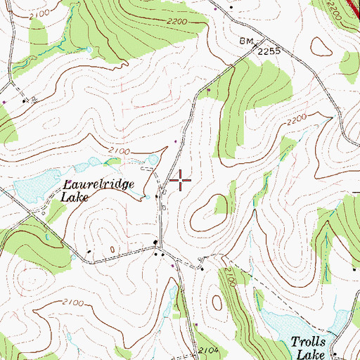 Topographic Map of Klejka Dairy, PA