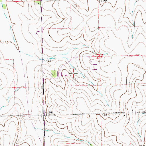 Topographic Map of Bevans Turkey Farm, NE