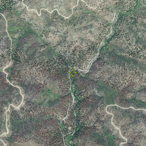 Aerial/Satellite Image of Cold Stream, CA