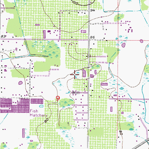 Topographic Map of G and F Farms, FL