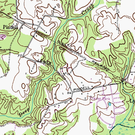Topographic Map of Marlboro Horse Farm, MD