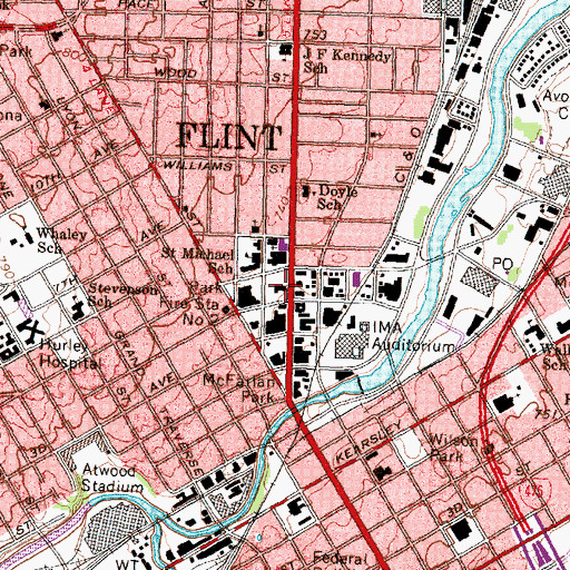 Topographic Map of Labor Museum and Learning Course, MI