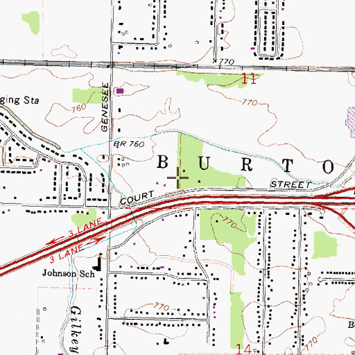 Topographic Map of Missionary Church of Michigan, MI
