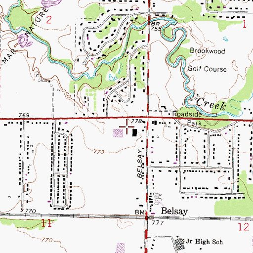 Topographic Map of City of Hope Church, MI