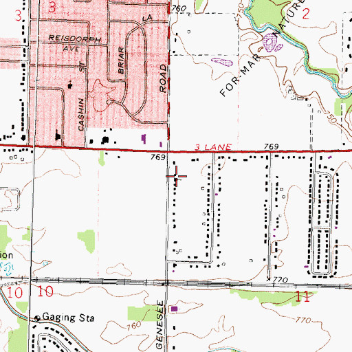 Topographic Map of Grace Bible Church, MI