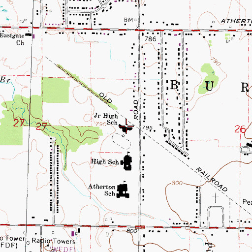Topographic Map of Valley Christian Academy, MI