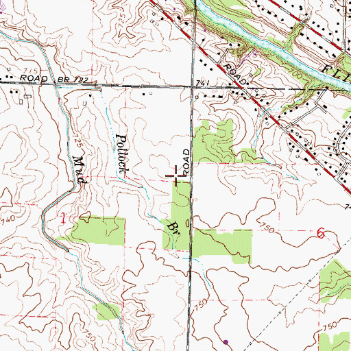 Topographic Map of Saint Michael Byzantine Catholic Church, MI