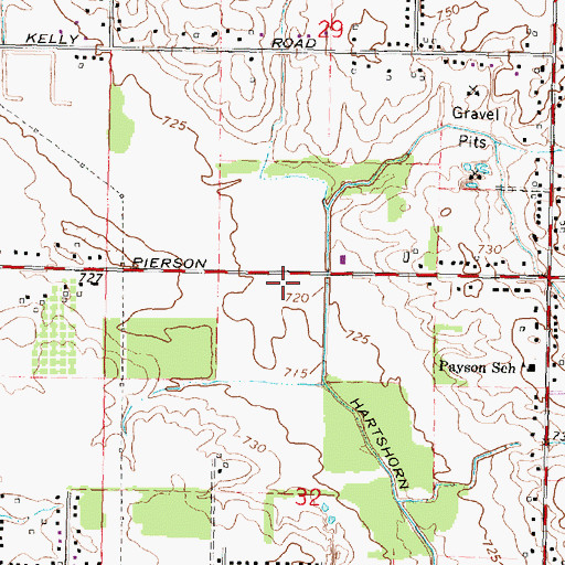 Topographic Map of Mayfair Bible Church, MI