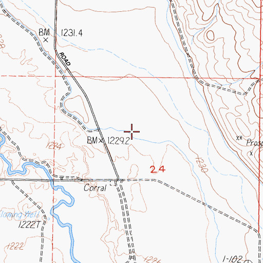 Topographic Map of Collins Canal, CA