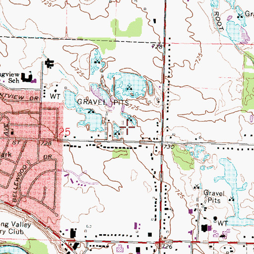 Topographic Map of Eastview Park, MI