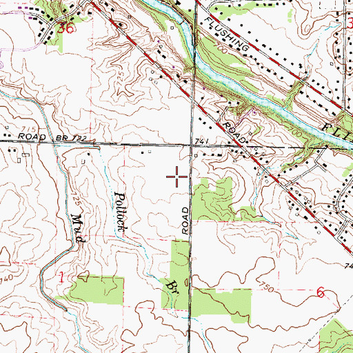 Topographic Map of McLaren Community Medical Center, MI