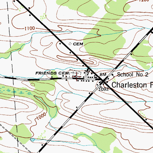 Topographic Map of Christian Church, NY