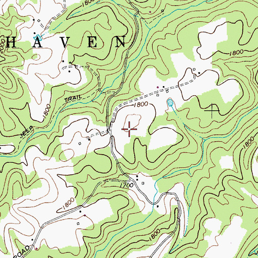 Topographic Map of White Cemetery, WV
