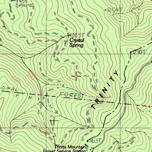 Topographic Map of Comstock Slide, CA
