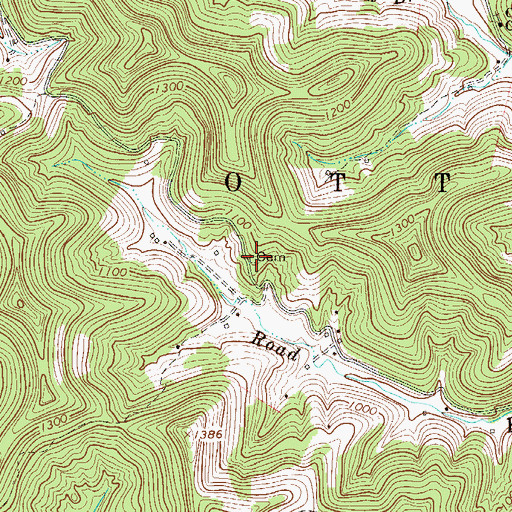 Topographic Map of McCracken Cemetery, WV