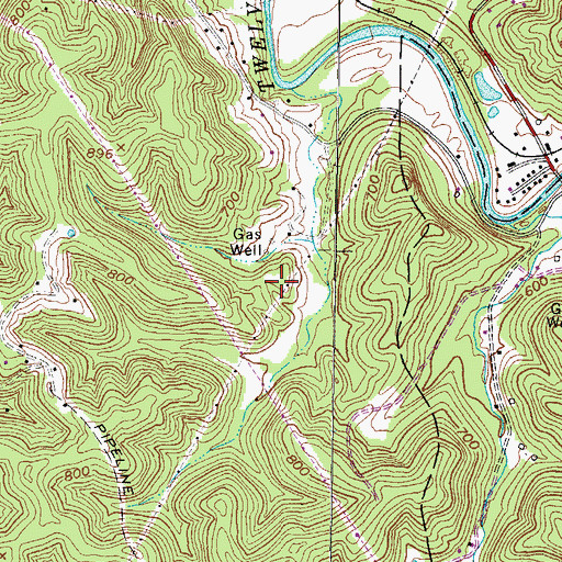 Topographic Map of Plymale Cemetery, WV