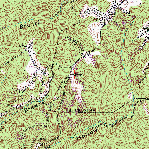 Topographic Map of Mount Joy Cemetery, WV
