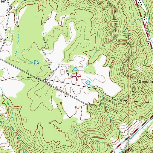 Topographic Map of Snider Cemetery, WV