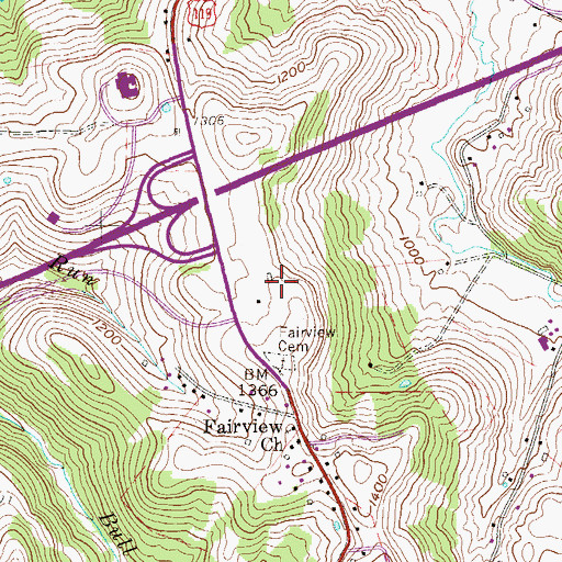 Topographic Map of Saint Francis de Sales Roman Catholic Church, WV