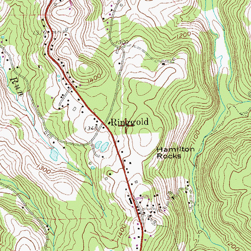 Topographic Map of Grafton Road Church of God, WV
