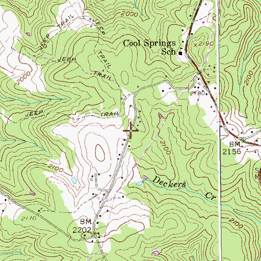 Topographic Map of Mount View Free Methodist Church, WV
