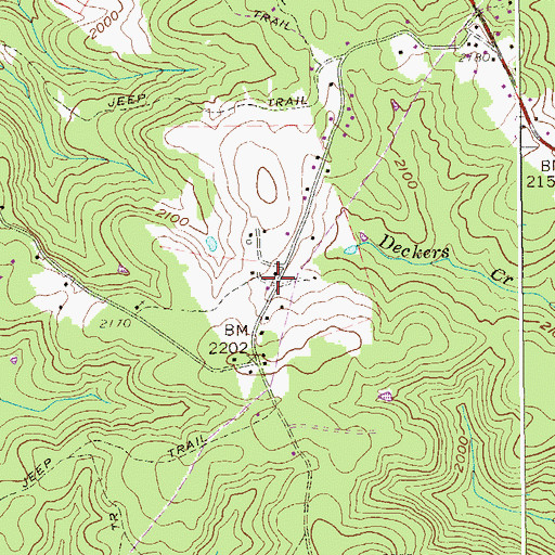 Topographic Map of Mount View Community Pentecostal Church, WV
