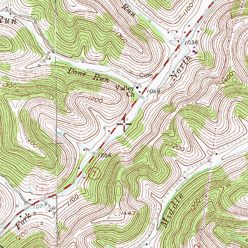 Topographic Map of Truth Assembly Chapel, WV