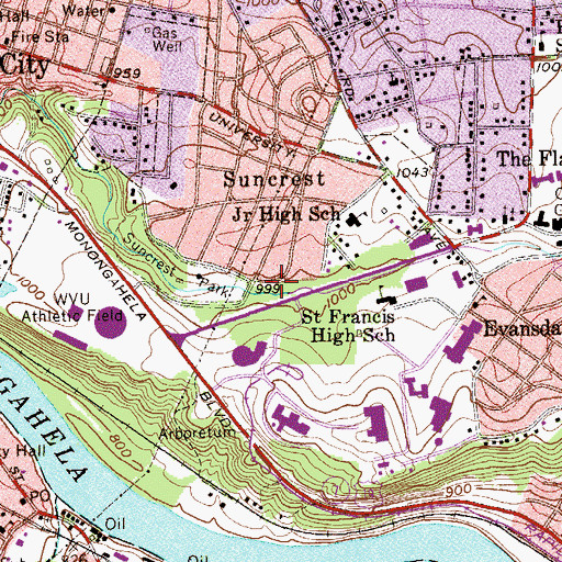 Topographic Map of Christian and Missionary Alliance Church, WV