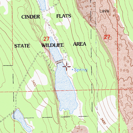 Topographic Map of Conrad Ranch, CA