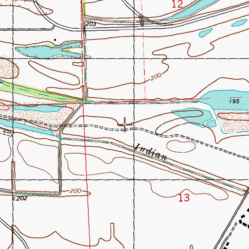 Topographic Map of Tunica Resorts Census Designated Place, MS