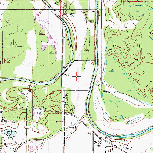 Topographic Map of Aloha Census Designated Place, LA