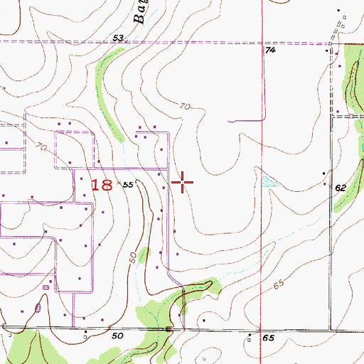 Topographic Map of Gaytine Census Designated Place, LA