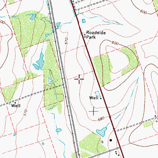 Topographic Map of Amaya Census Designated Place, TX