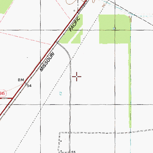 Topographic Map of Del Sol Census Designated Place, TX