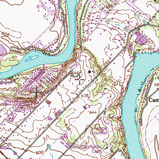 Topographic Map of Lake Dunlap Census Designated Place, TX